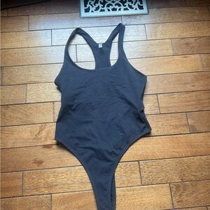 Free People Black Bodysuit